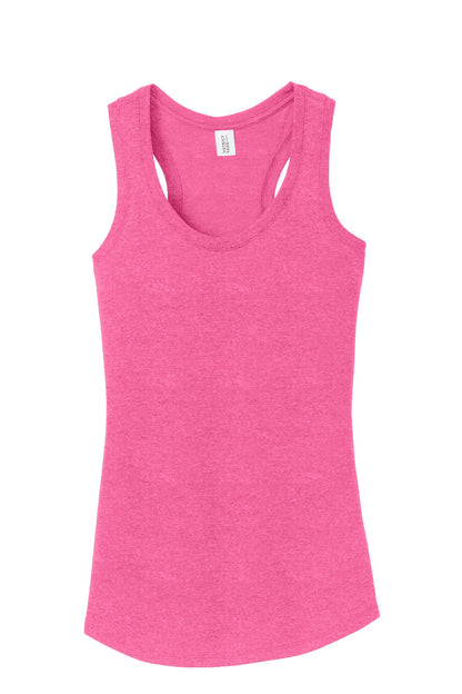 District  Women's Perfect Tri Racerback Tank. DM138L Fuchsia Frost