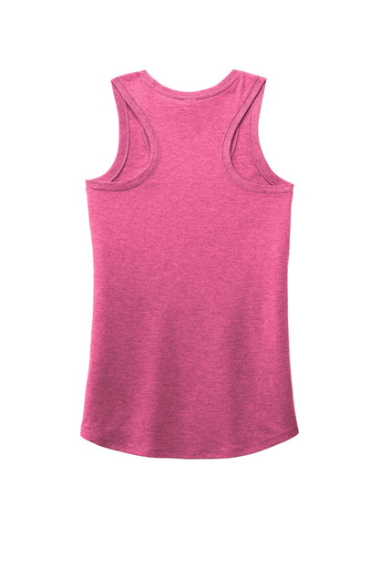 District  Women's Perfect Tri Racerback Tank. DM138L Fuchsia Frost