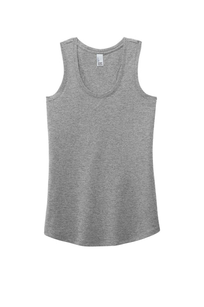 District  Women's Perfect Tri Racerback Tank. DM138L Grey Frost