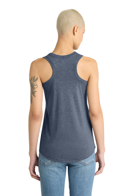 Custom Embroidered District T-Shirts  in Navy Frost