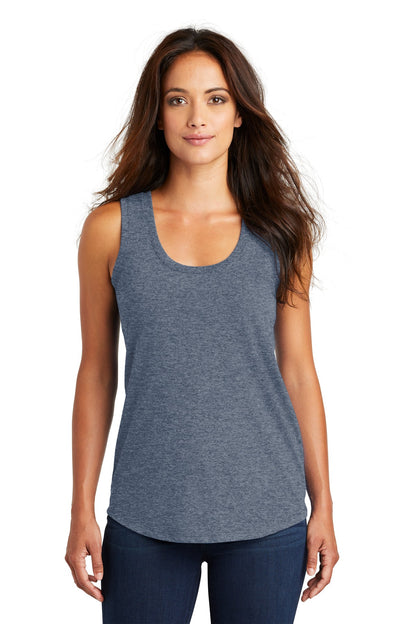 District  Women's Perfect Tri Racerback Tank. DM138L Navy Frost