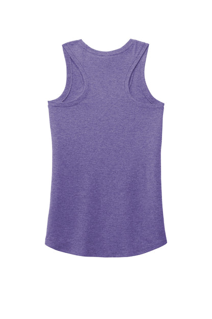 District  Women's Perfect Tri Racerback Tank. DM138L Purple Frost