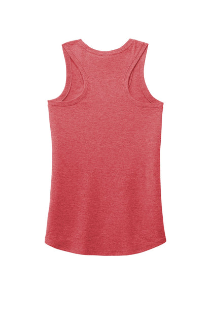 District  Women's Perfect Tri Racerback Tank. DM138L Red Frost