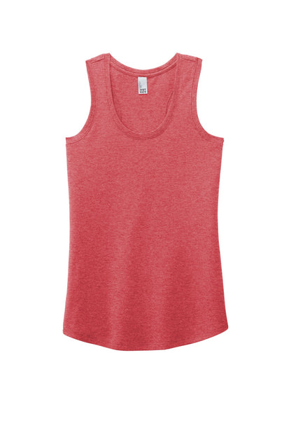 District  Women's Perfect Tri Racerback Tank. DM138L Red Frost
