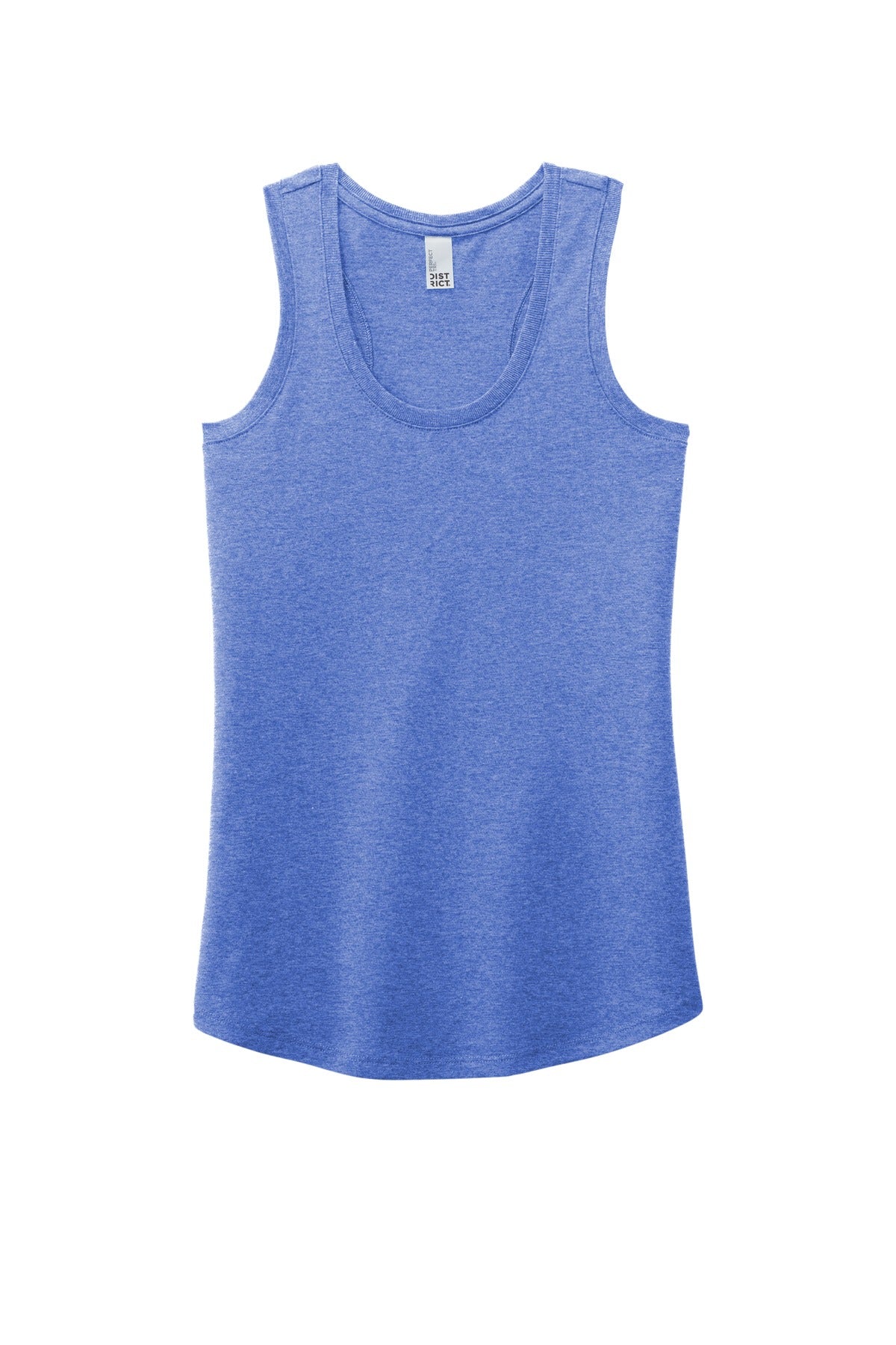 District  Women's Perfect Tri Racerback Tank. DM138L Royal Frost