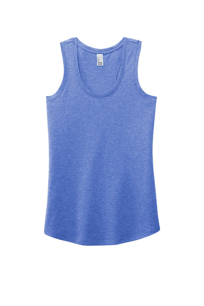District  Women's Perfect Tri Racerback Tank. DM138L Royal Frost