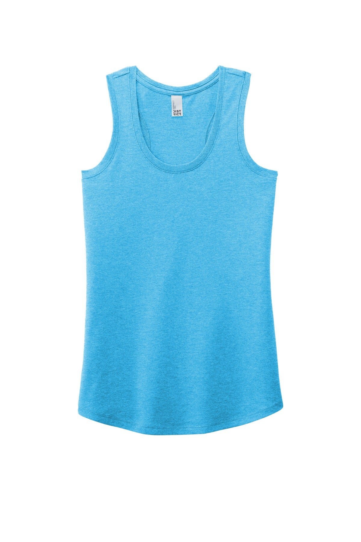 District  Women's Perfect Tri Racerback Tank. DM138L Turquoise Frost