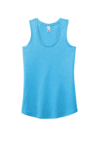District  Women's Perfect Tri Racerback Tank. DM138L Turquoise Frost