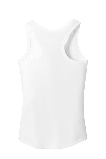 District  Women's Perfect Tri Racerback Tank. DM138L White