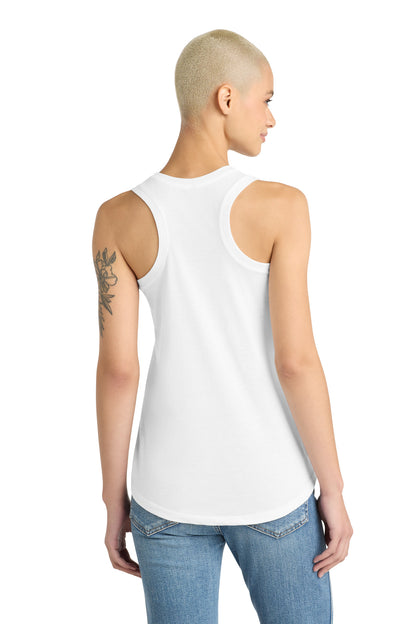 Custom Embroidered District T-Shirts  in White