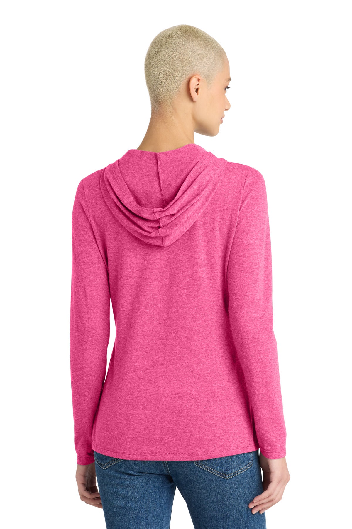 Custom Embroidered District Sweatshirts/Fleece in Fuchsia Frost