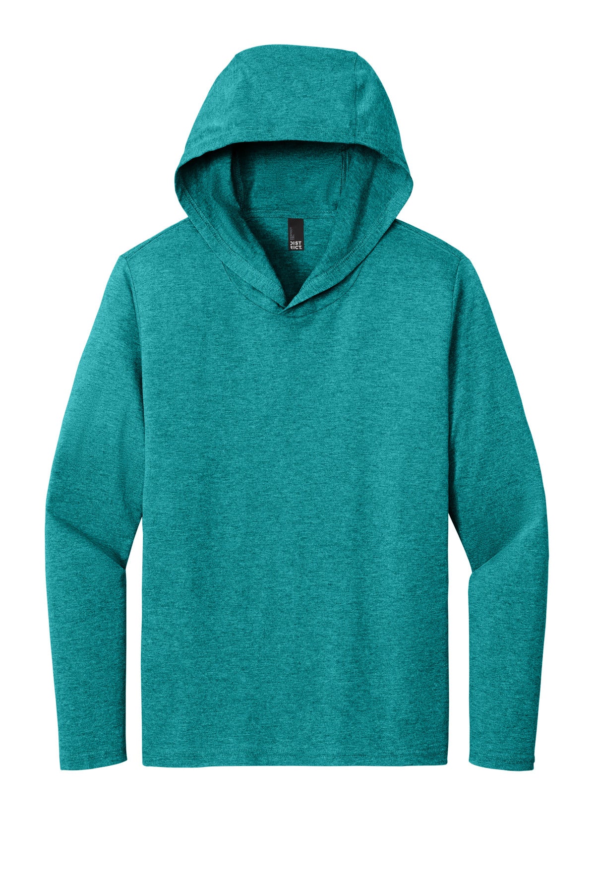 Custom Embroidered District T-Shirts  in Heathered Teal