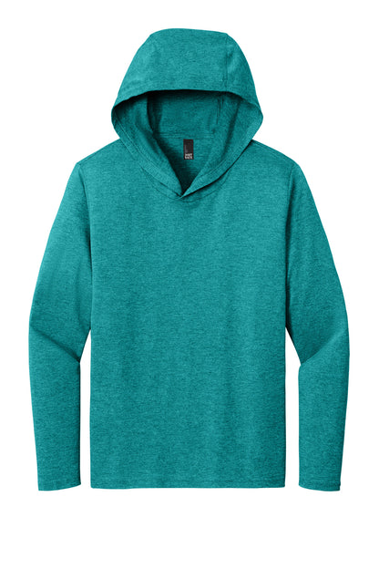 Custom Embroidered District T-Shirts  in Heathered Teal