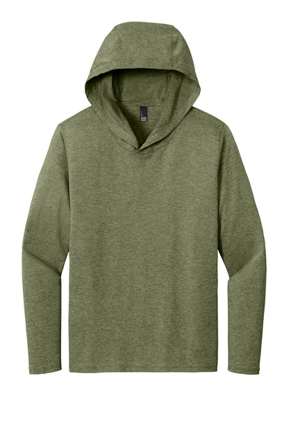 Custom Embroidered District T-Shirts  in Military Green Frost