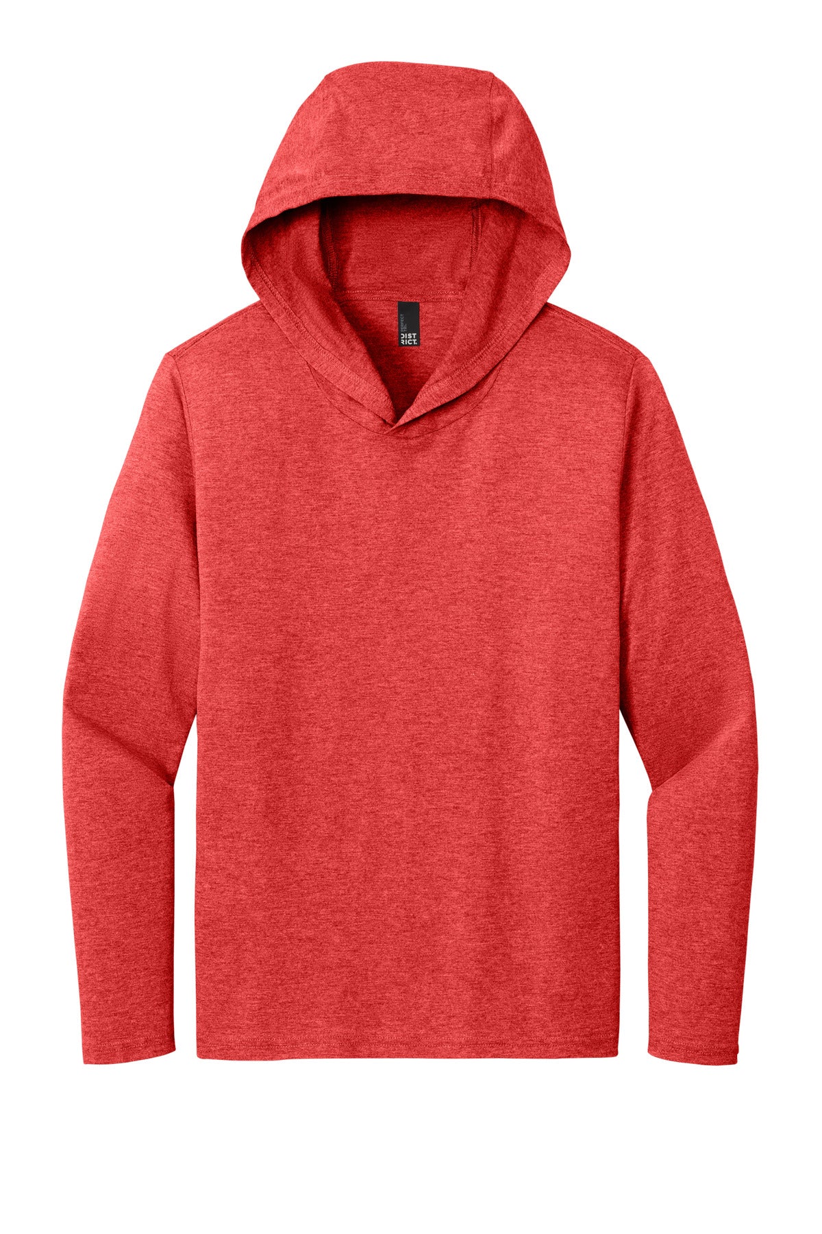 Custom Embroidered District T-Shirts  in Red Frost