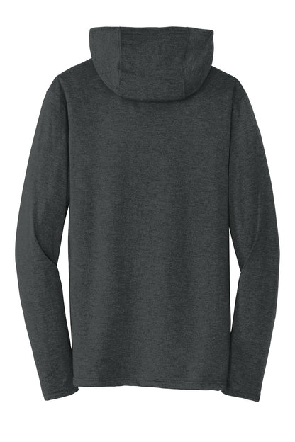 Custom Embroidered District T-Shirts  in Black Frost