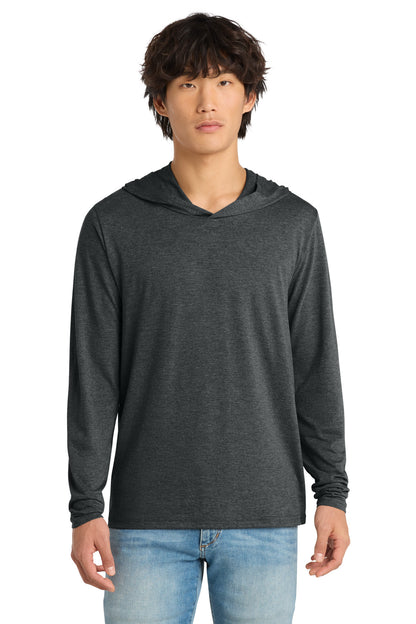 Custom Embroidered District T-Shirts  in Black Frost