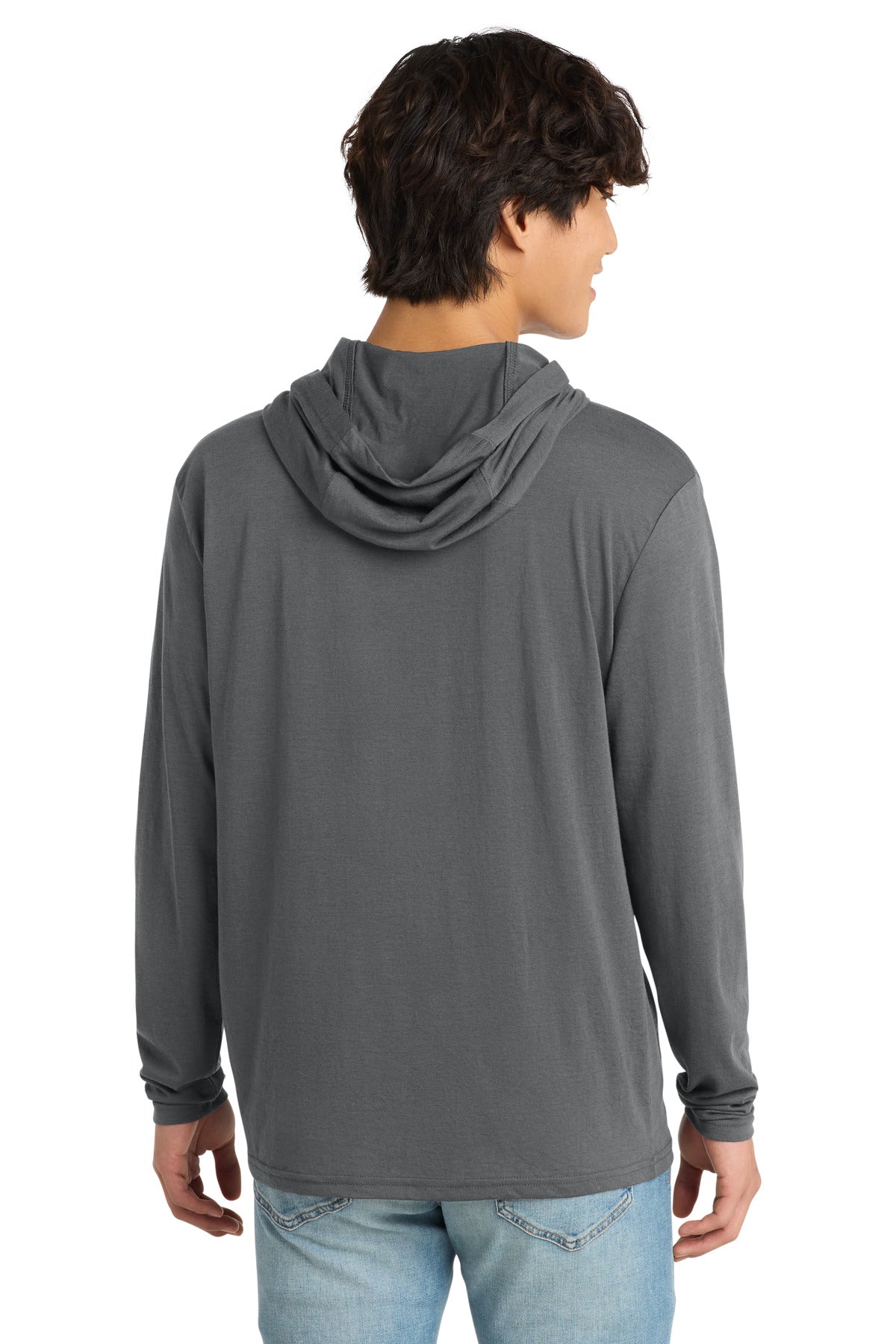 Custom Embroidered District T-Shirts  in Charcoal