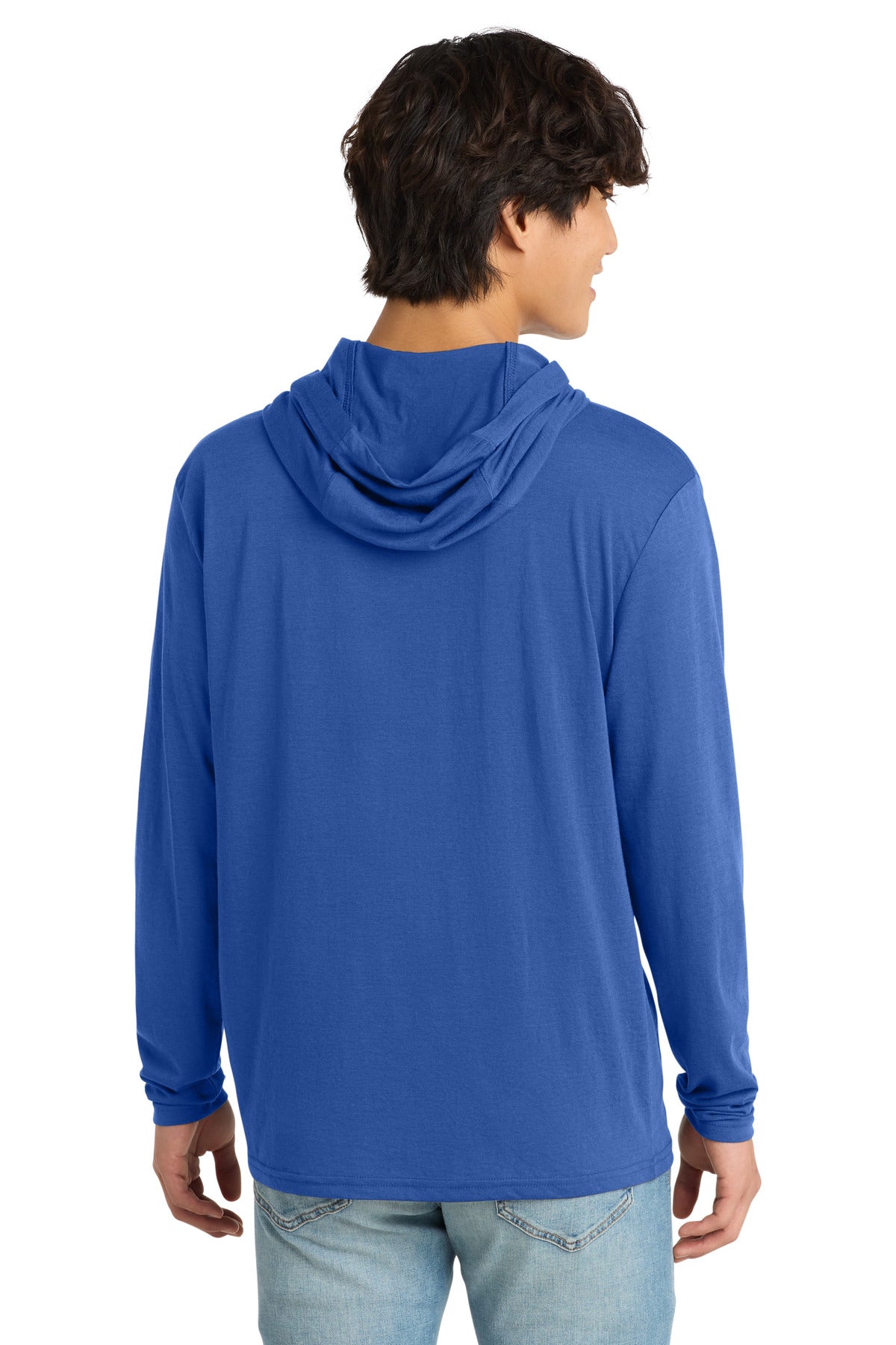 Custom Embroidered District T-Shirts  in Deep Royal