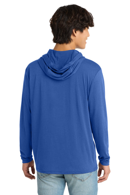 Custom Embroidered District T-Shirts  in Deep Royal