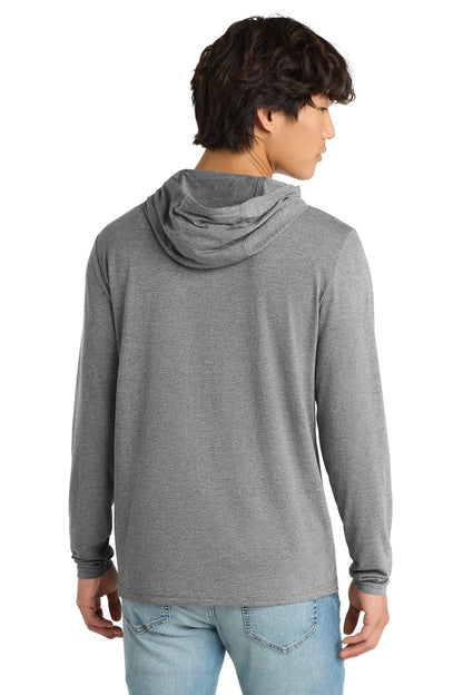 Custom Embroidered District T-Shirts  in Grey Frost