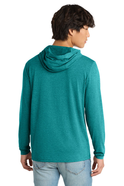 Custom Embroidered District T-Shirts  in Heathered Teal