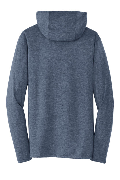 Custom Embroidered District T-Shirts  in Navy Frost
