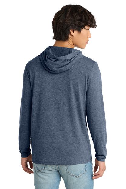 Custom Embroidered District T-Shirts  in Navy Frost