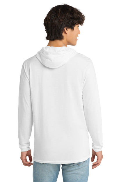 Custom Embroidered District T-Shirts  in White
