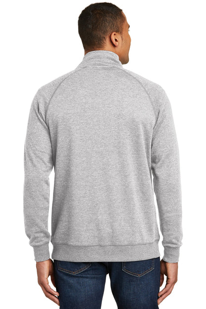 Custom Embroidered District Lightweight Fleece 1/4-Zip. DM392,Heathered Grey