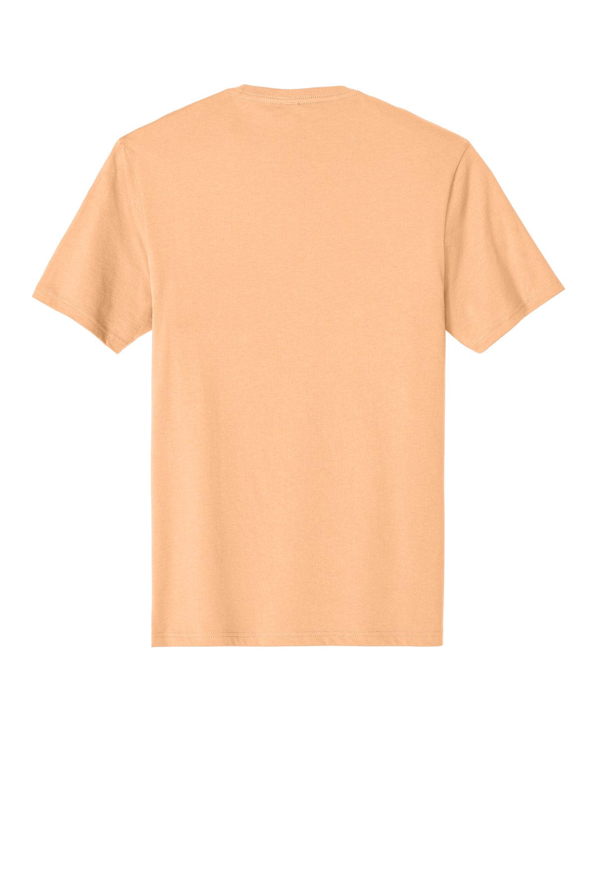 Custom Embroidered District T-Shirts  in Apricot