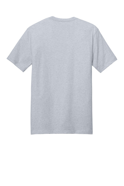 Custom Embroidered District T-Shirts  in Ash