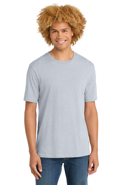 Custom Embroidered District T-Shirts  in Ash