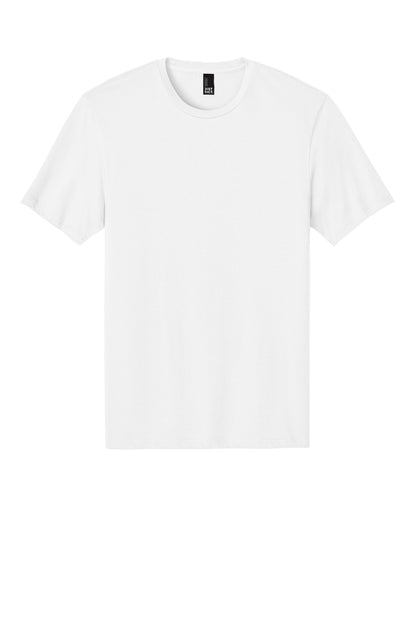 Custom Embroidered District T-Shirts  in Bright White