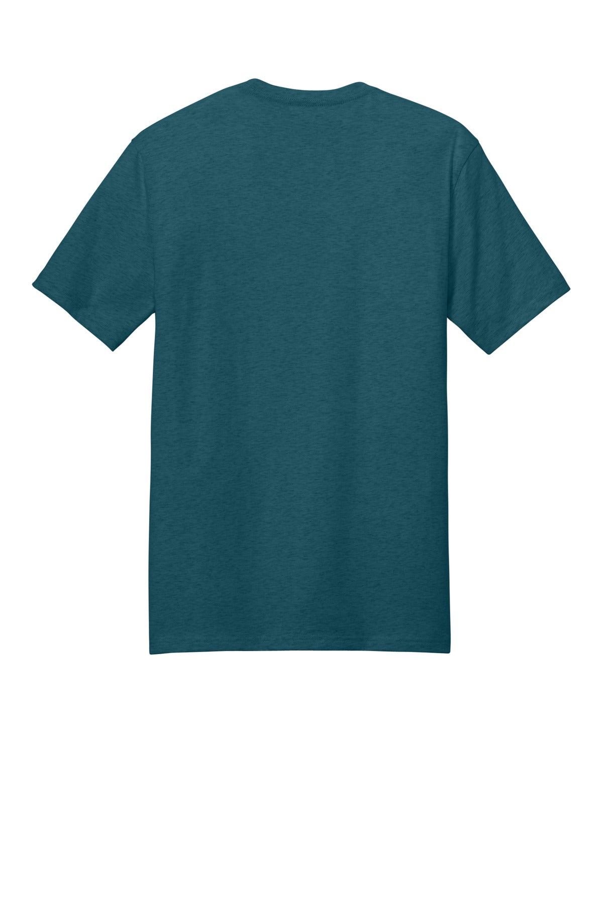 Custom Embroidered District T-Shirts  in Caribbean Blue Heather