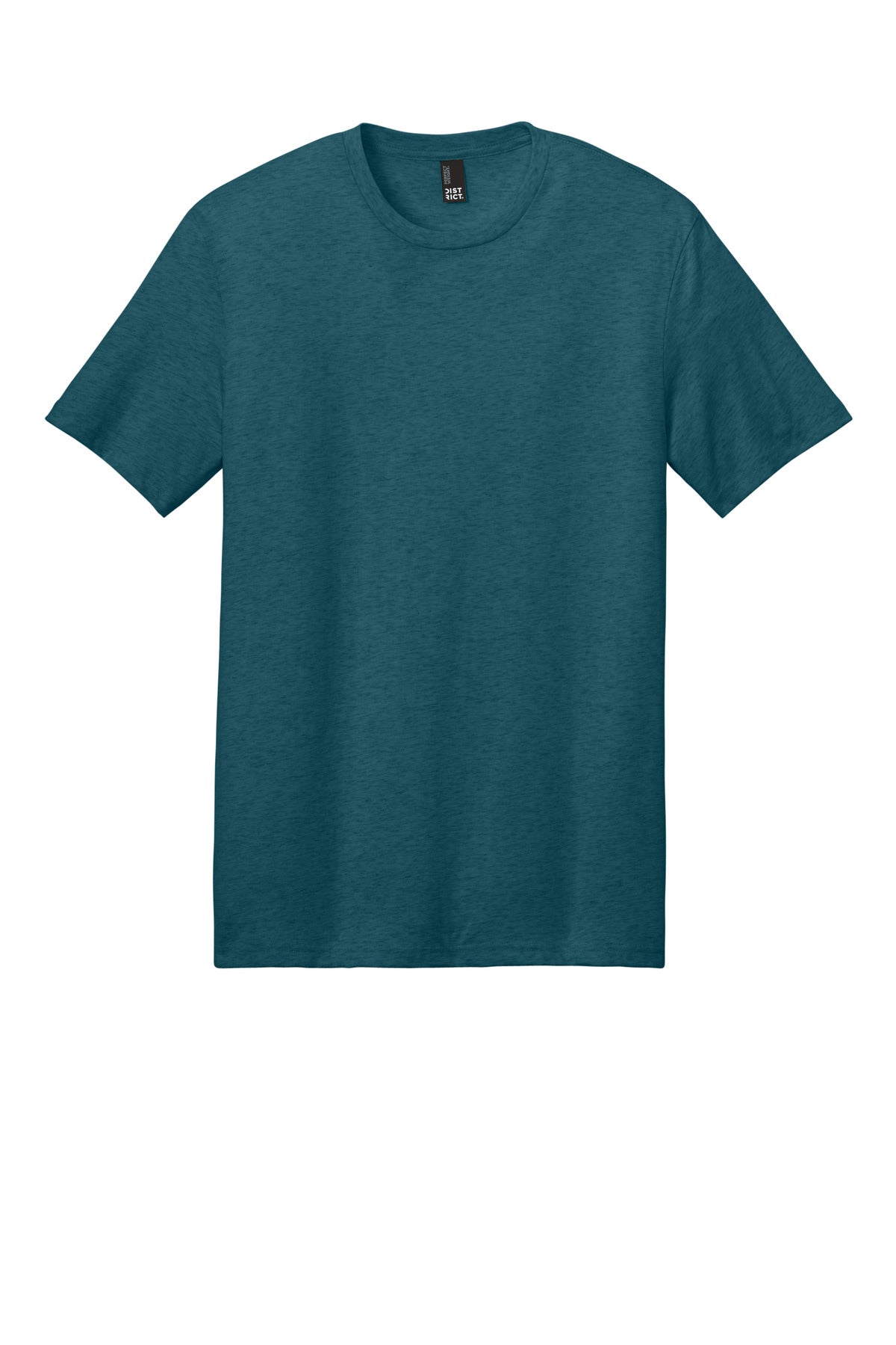 Custom Embroidered District T-Shirts  in Caribbean Blue Heather