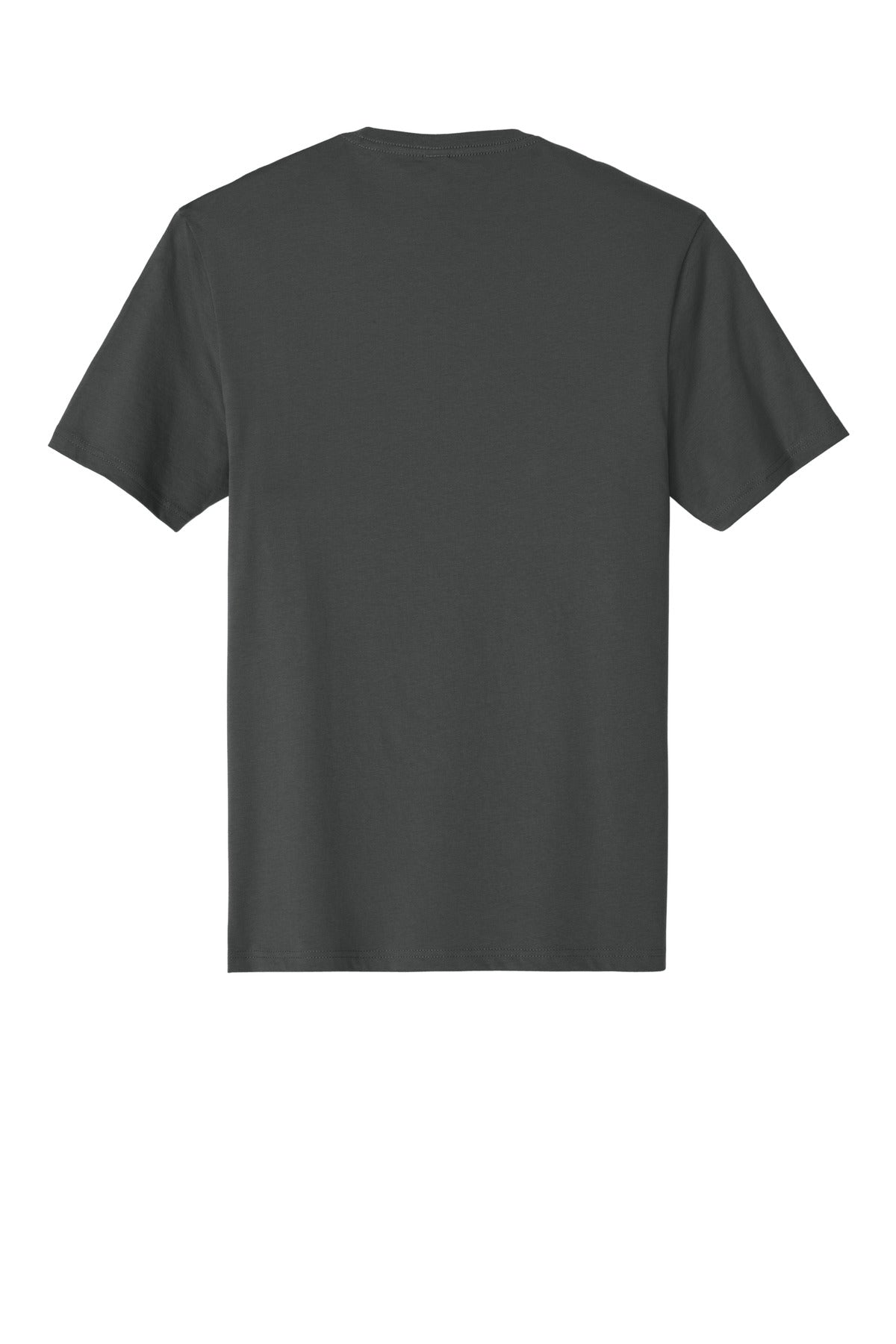Custom Embroidered District T-Shirts  in Charcoal