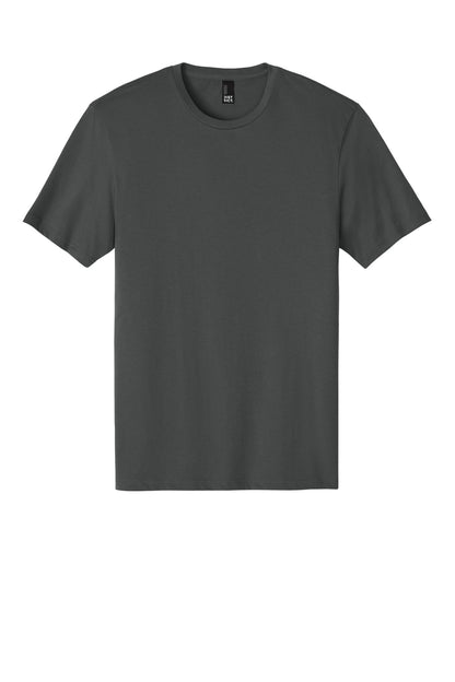 Custom Embroidered District T-Shirts  in Charcoal
