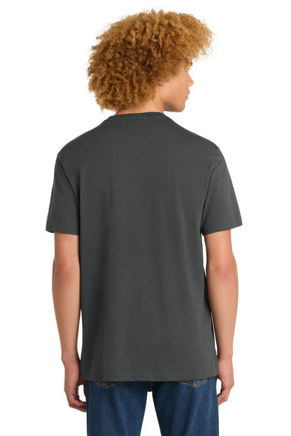 Custom Embroidered District T-Shirts  in Charcoal