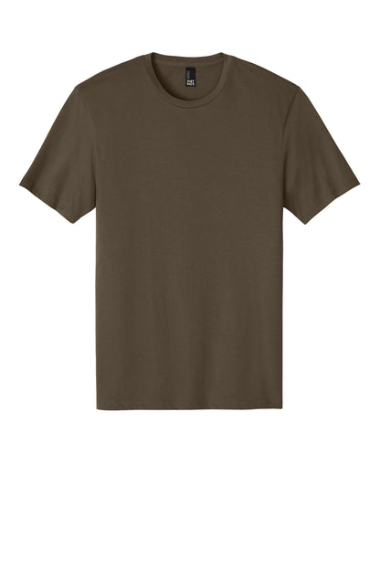 Custom Embroidered District T-Shirts  in Dark Mocha