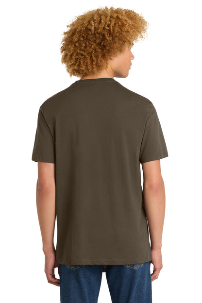 Custom Embroidered District T-Shirts  in Dark Mocha