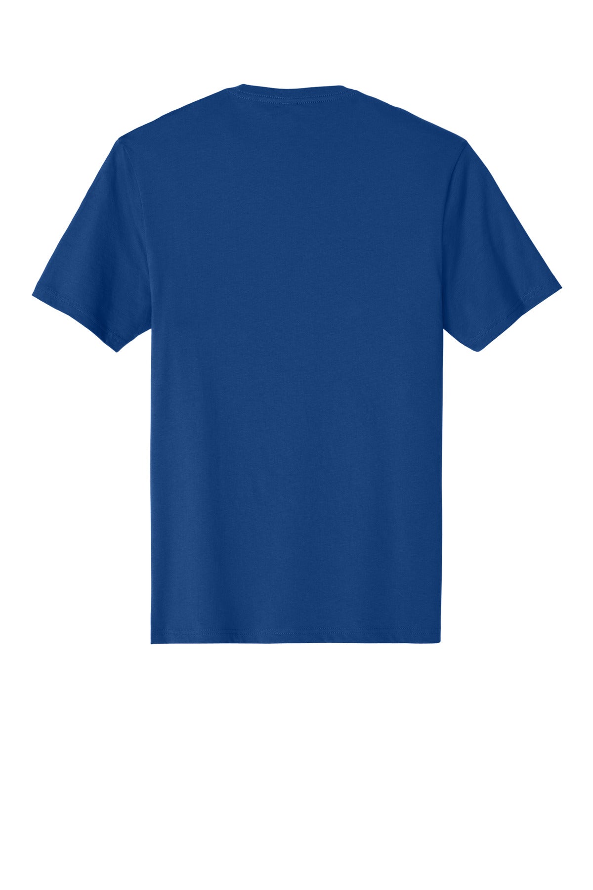 Custom Embroidered District T-Shirts  in Deep Royal