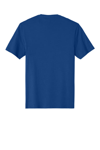 Custom Embroidered District T-Shirts  in Deep Royal