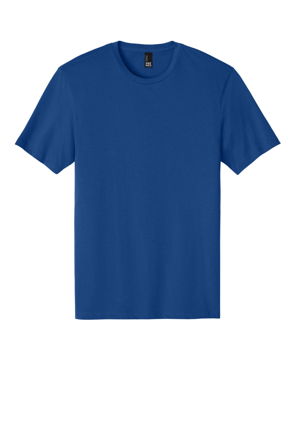 Custom Embroidered District T-Shirts  in Deep Royal