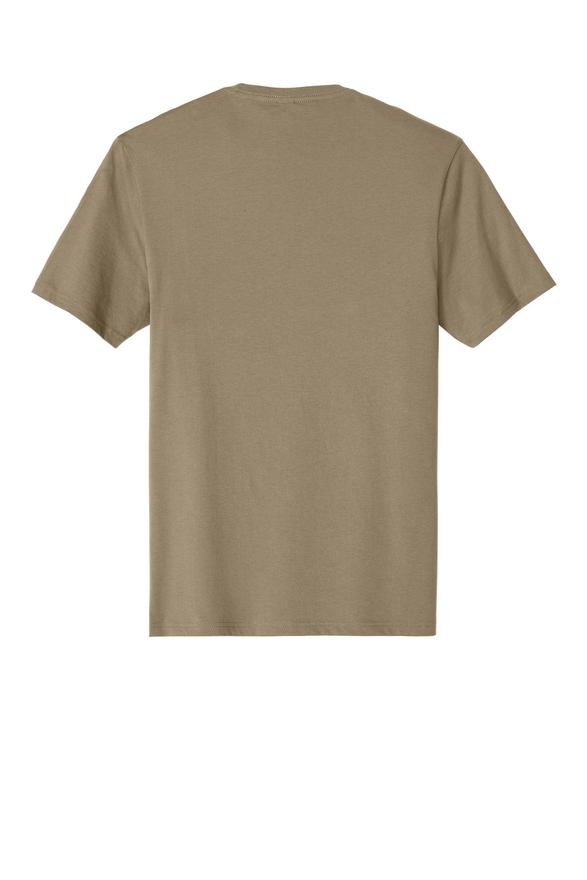 Custom Embroidered District T-Shirts  in Dune