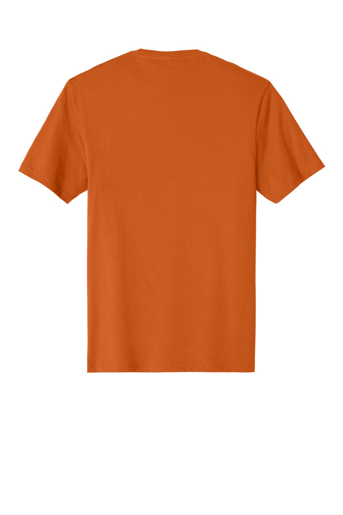Custom Embroidered District T-Shirts  in Harvest Orange