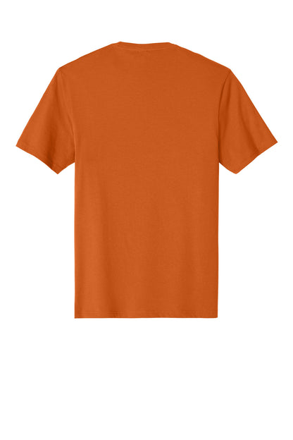 Custom Embroidered District T-Shirts  in Harvest Orange