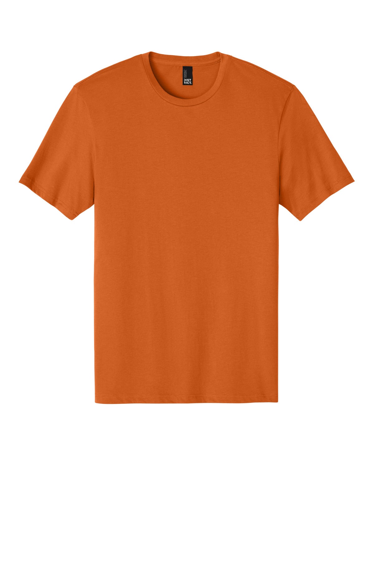 Custom Embroidered District T-Shirts  in Harvest Orange