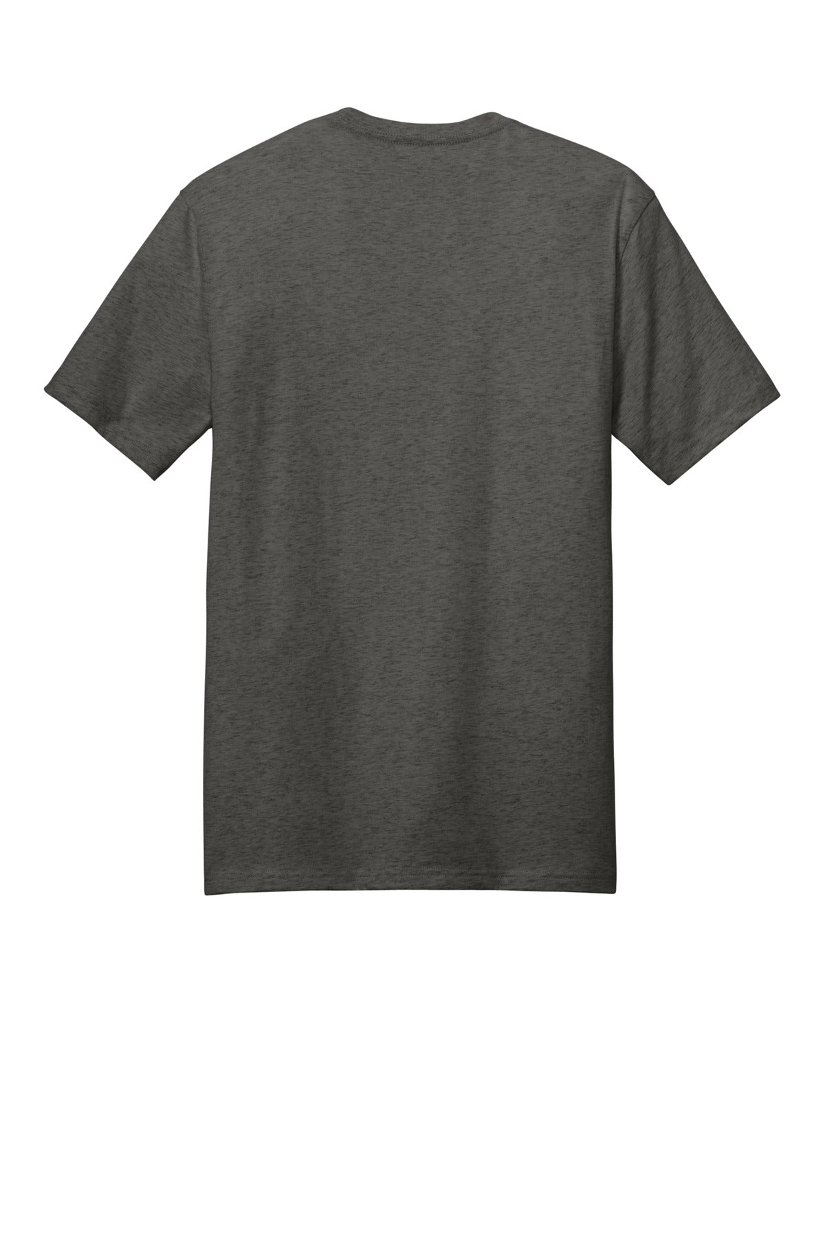 Custom Embroidered District T-Shirts  in Heathered Charcoal