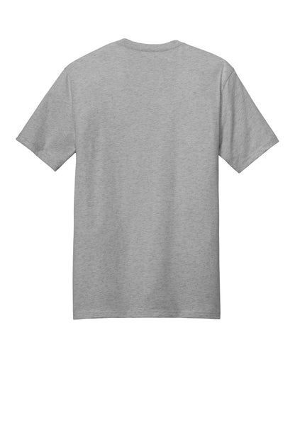 Custom Embroidered District T-Shirts  in Heathered Steel
